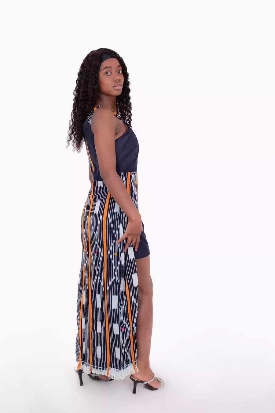 Robe longue africaine en pagne Baoulé de la côte d'ivoire – Paleamy