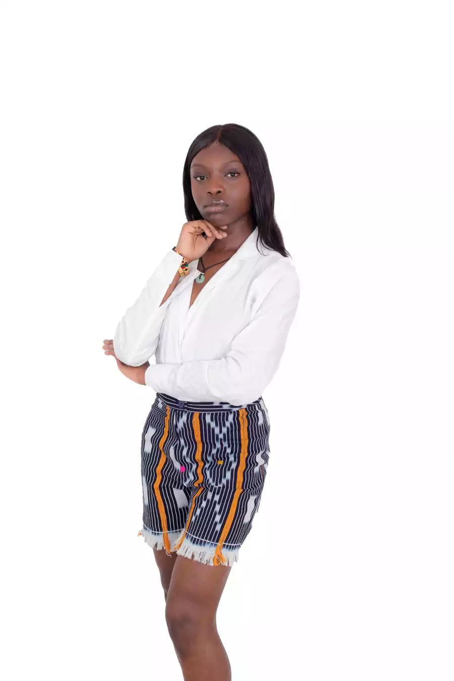 short africain en pagne baoule 2