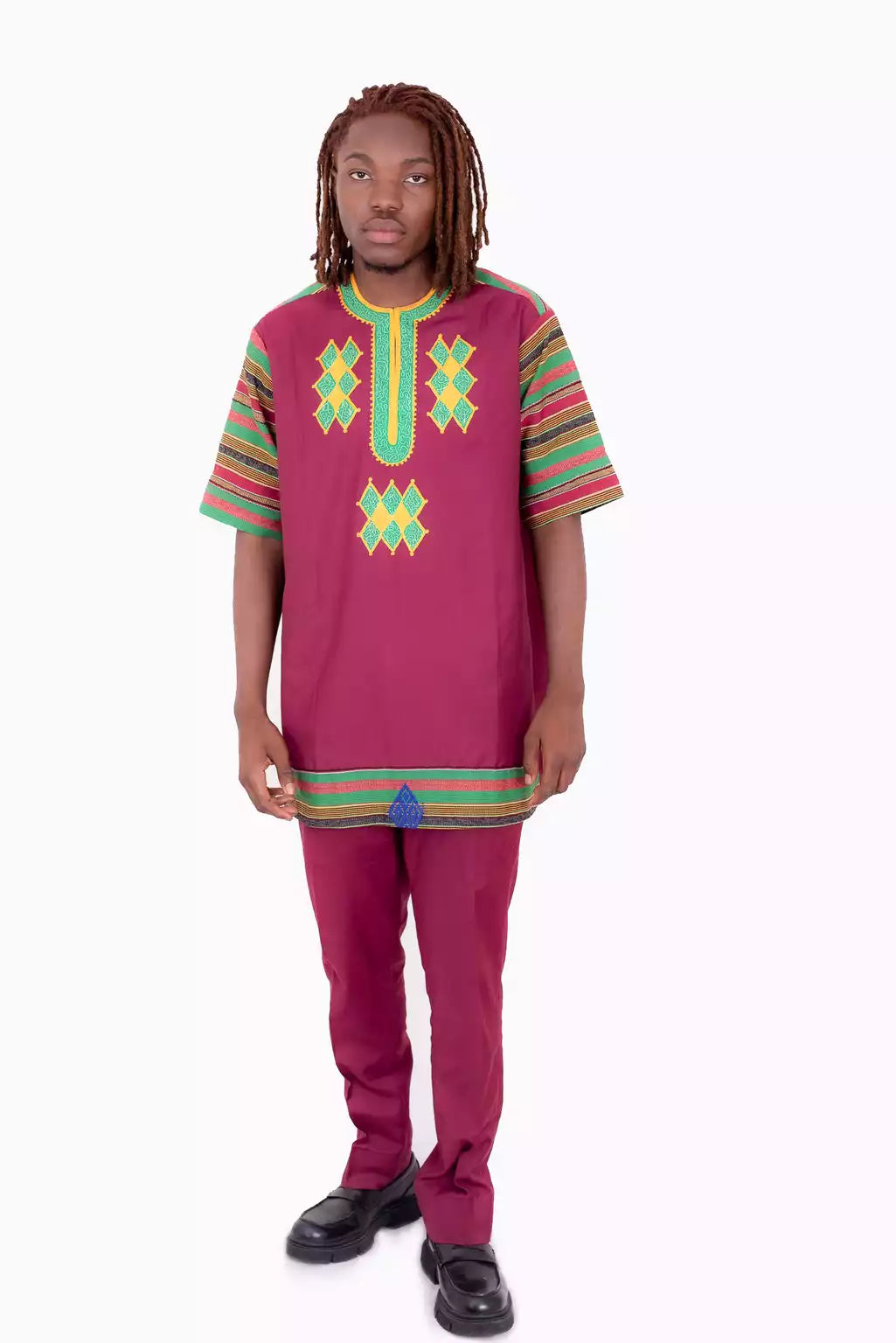 Ensemble africain en pagne kente kita du ghana 3