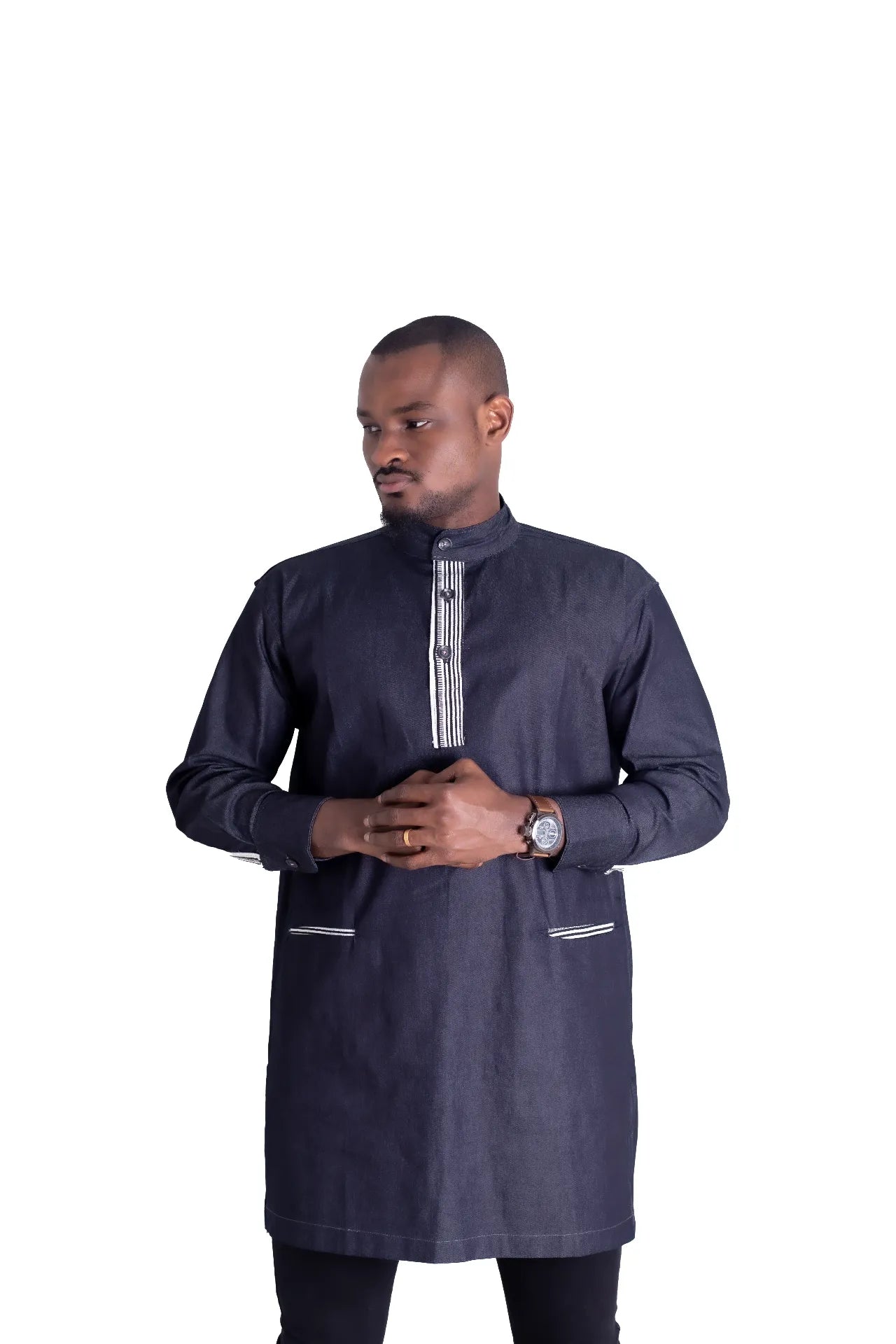 Tunique africaine homme en faso dan fani et jean