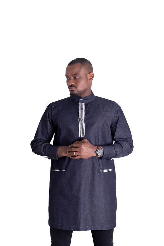 Tunique africaine homme en faso dan fani et jean