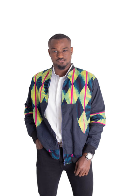Veste_africaine_homme_géométriques_en_pagne_baoulé